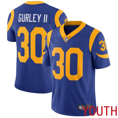 Los Angeles Rams Limited Royal Blue Youth Todd Gurley Alternate Jersey NFL Football #30 Vapor Untouchable